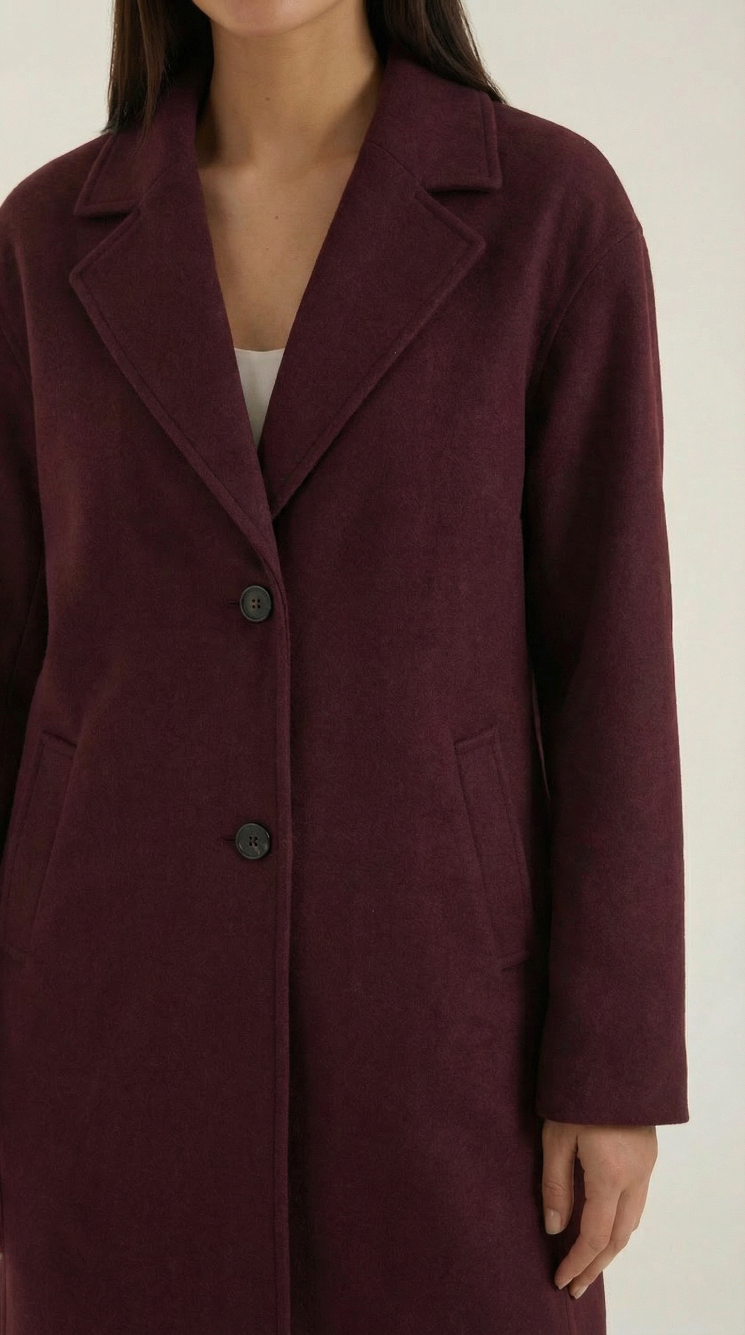 Diane Women's Oversized Longline Wool-Look Coat