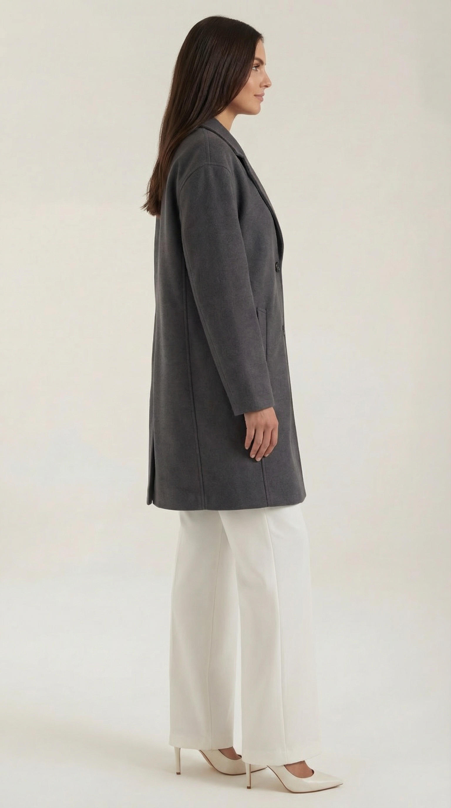 Diane Women's Oversized Longline Wool-Look Coat