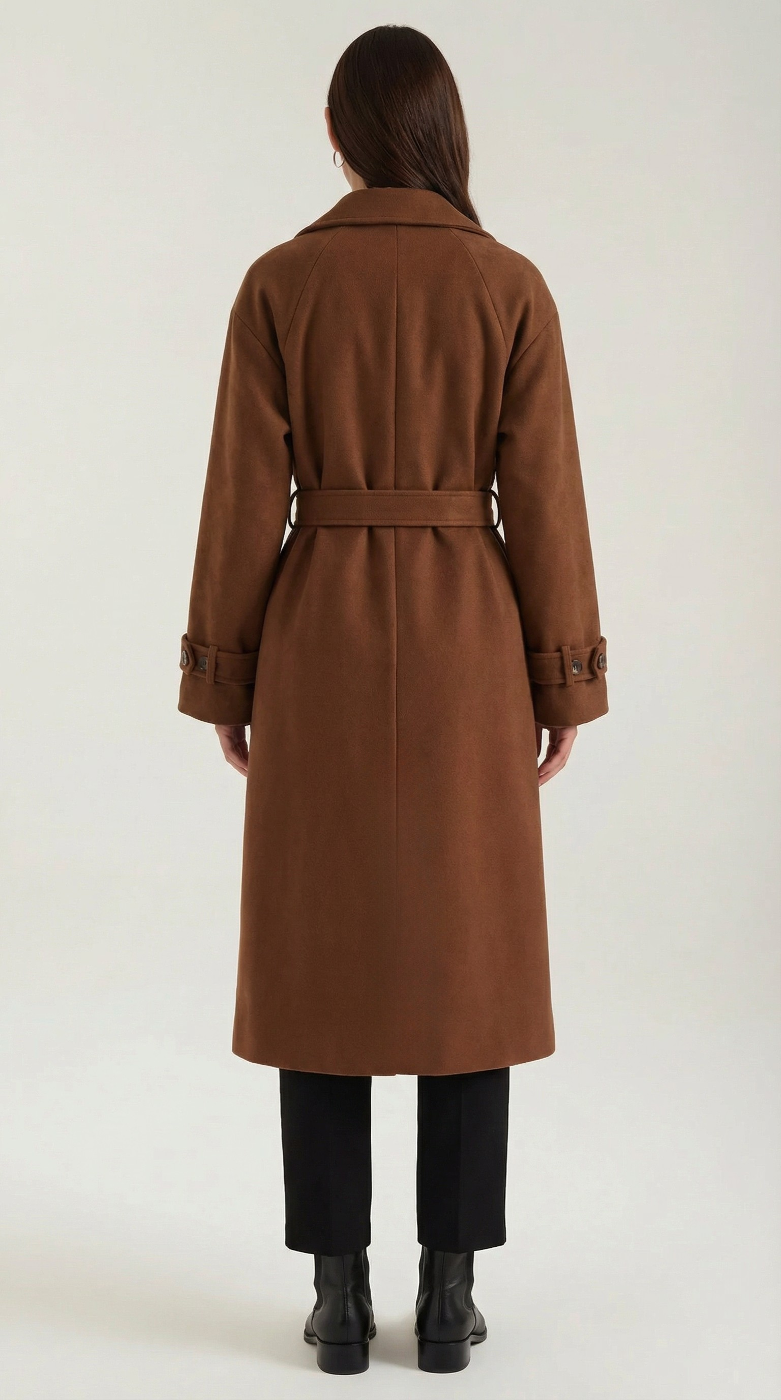 Dolores Women's Belted Button Front Trench Coat