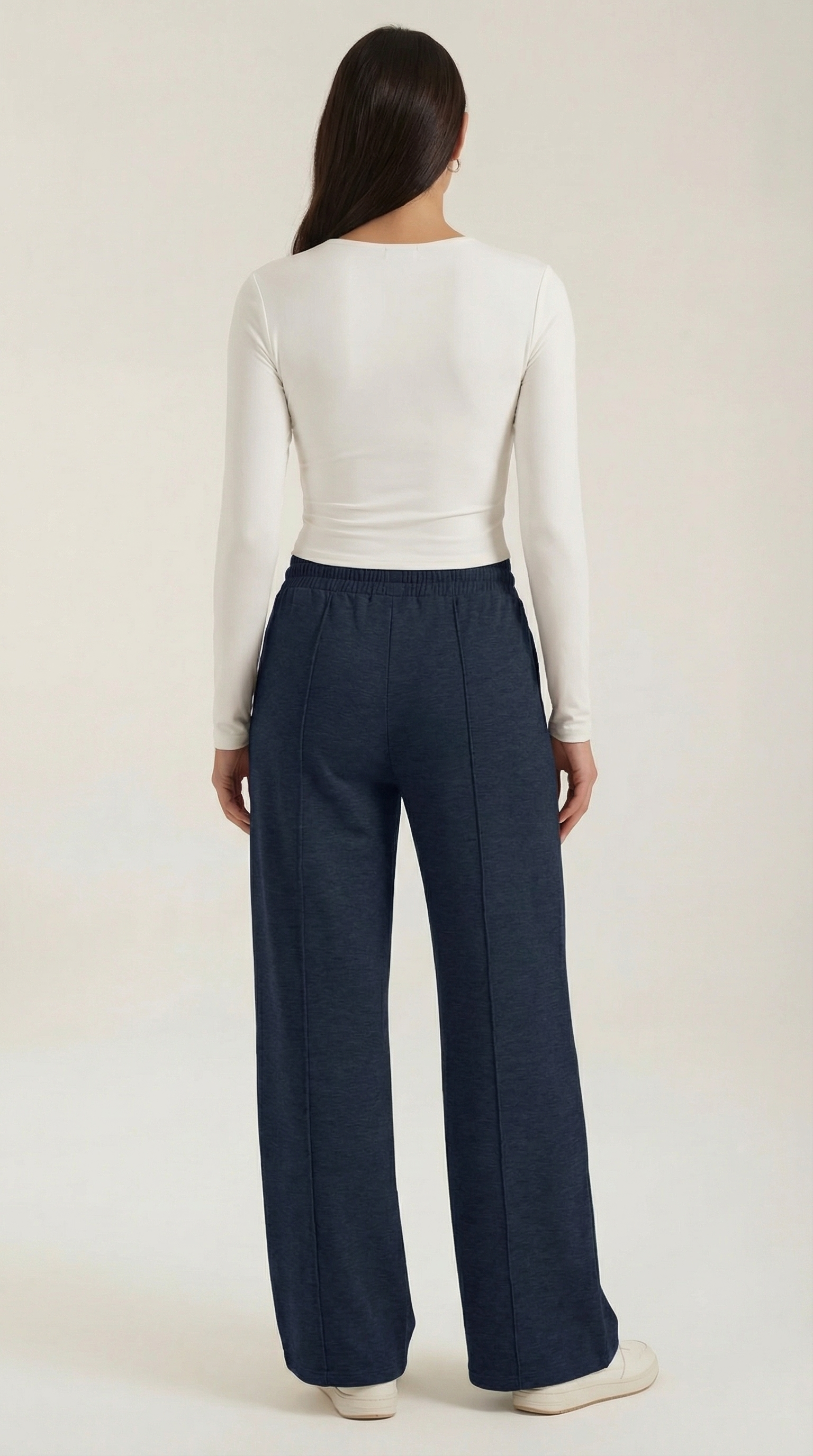 Ellie Women's Drawstring Wide Leg Casual Trousers