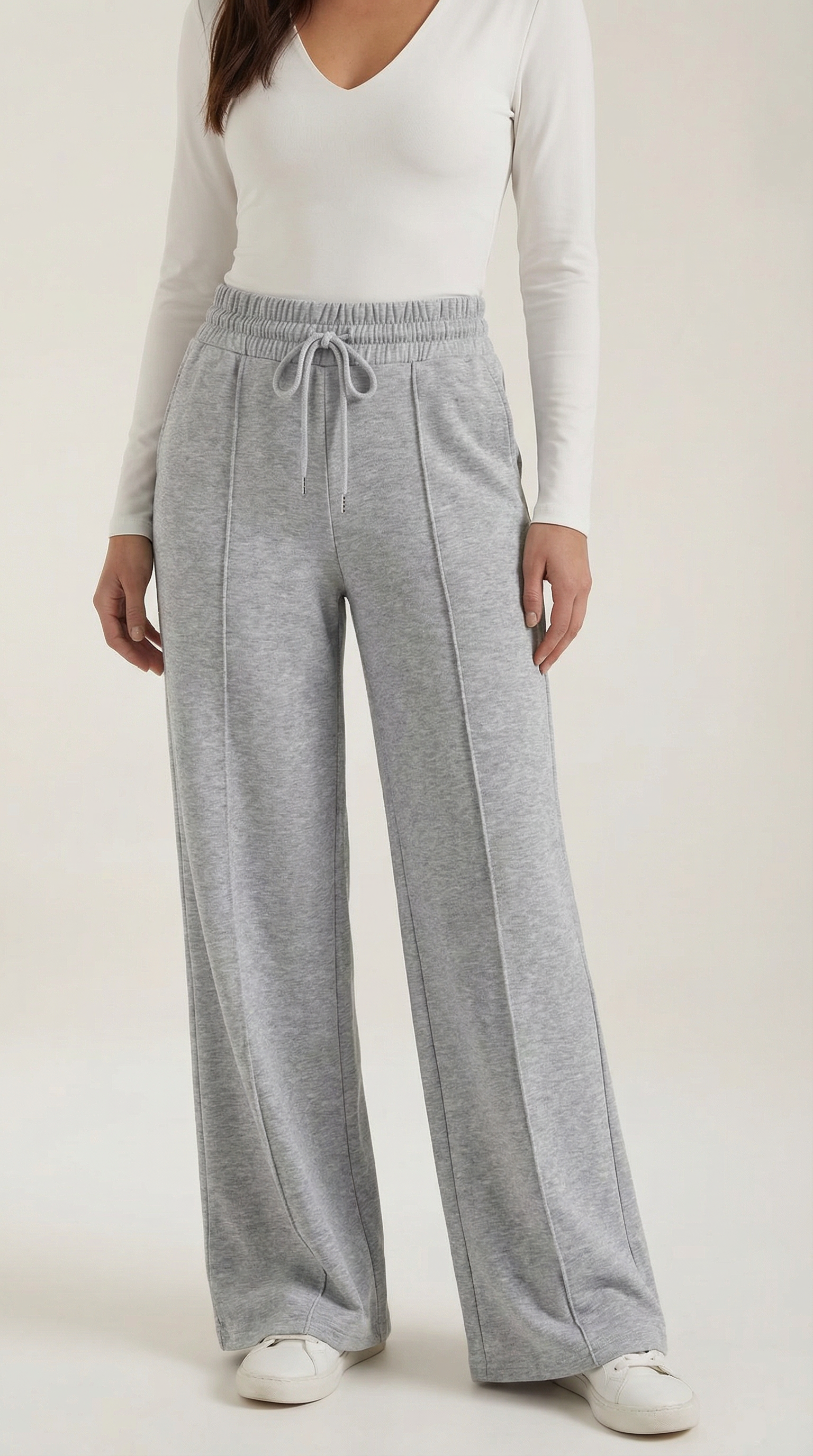 Ellie Women's Drawstring Wide Leg Casual Trousers