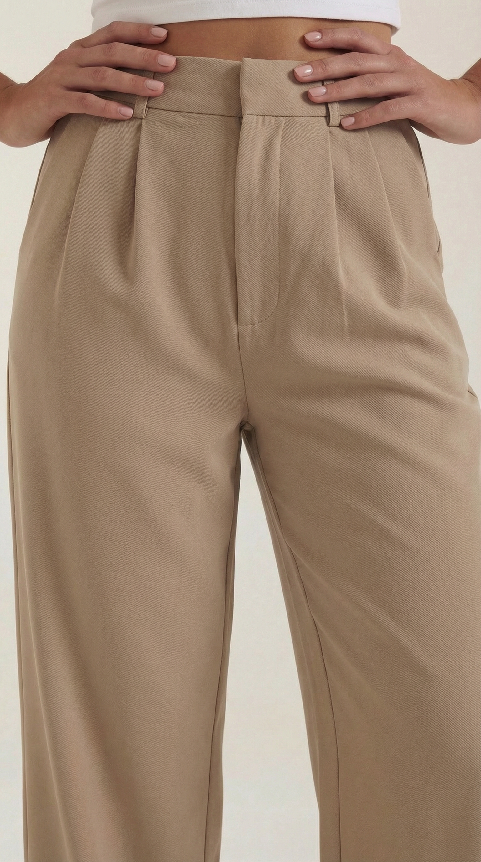 Emma Women's Pleated High Waist Wide-Leg Trousers