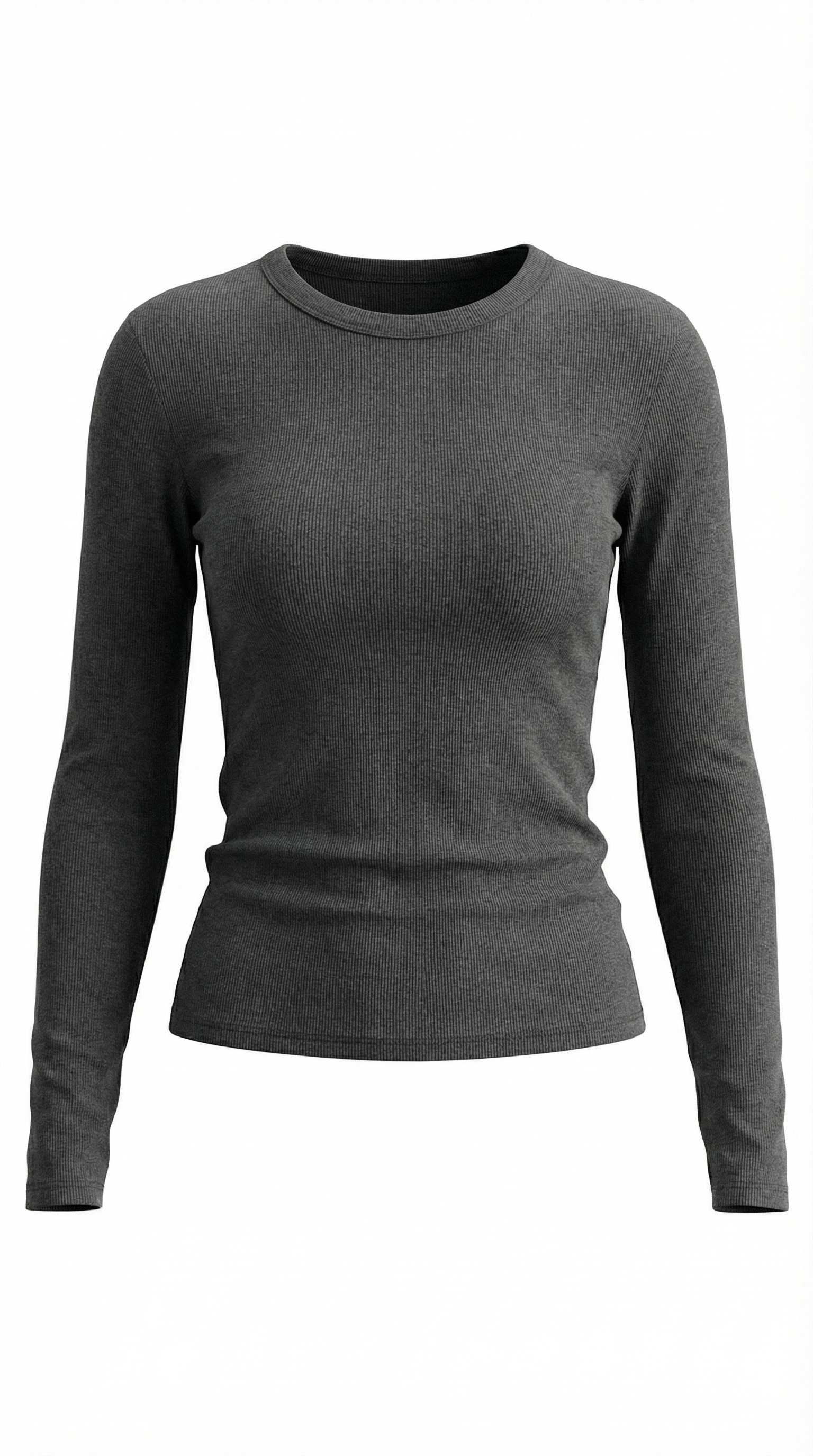 Freya Women's Crew Neck Ribbed Long Sleeve Top