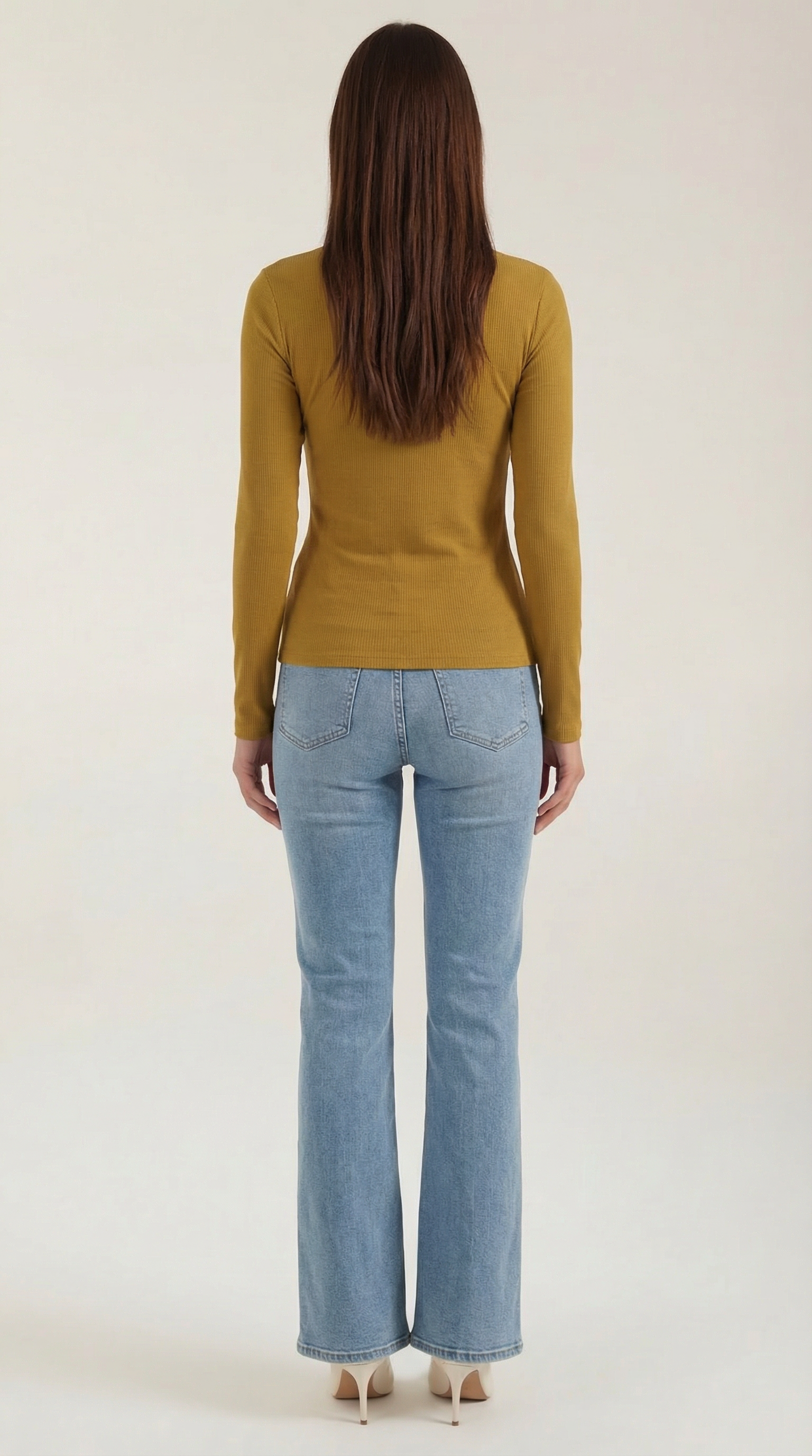 Freya Women's Crew Neck Ribbed Long Sleeve Top