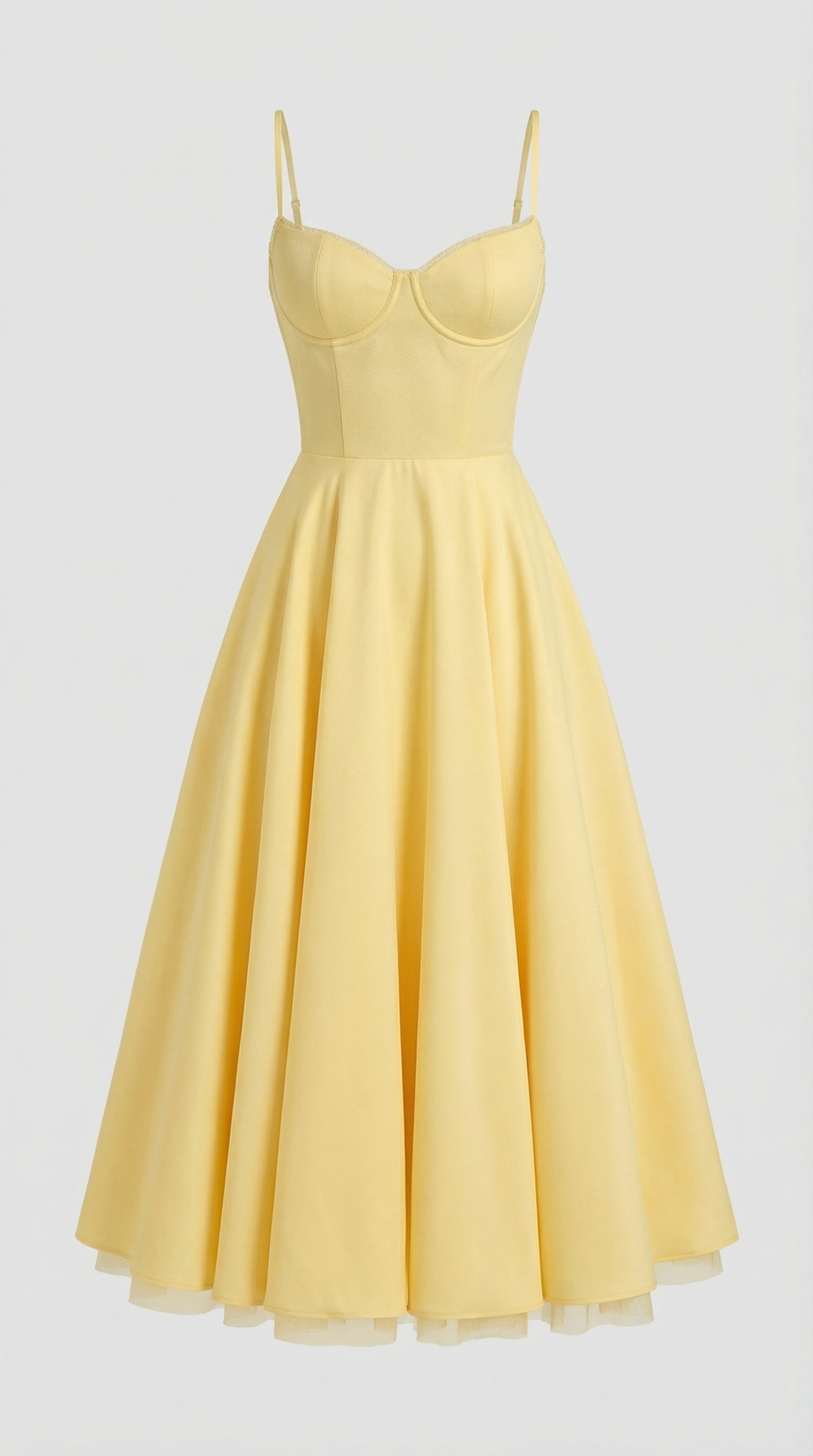 Isolde Women's Sweetheart Tulle Midi Dress with Pockets