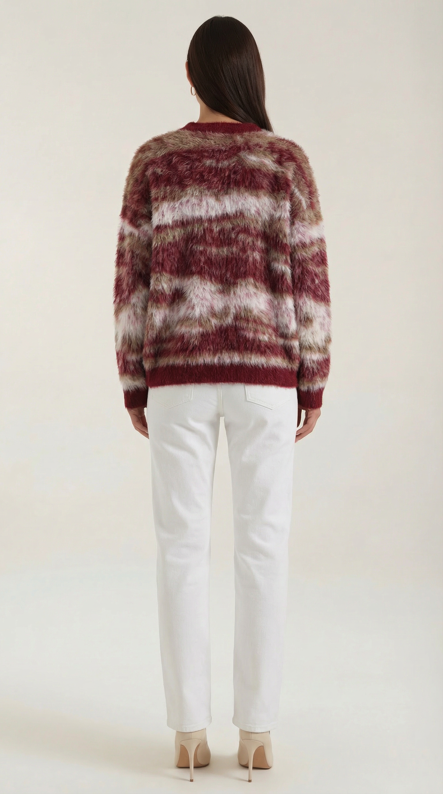 Melanie Women's Long Sleeve Patterned Knit Jumper