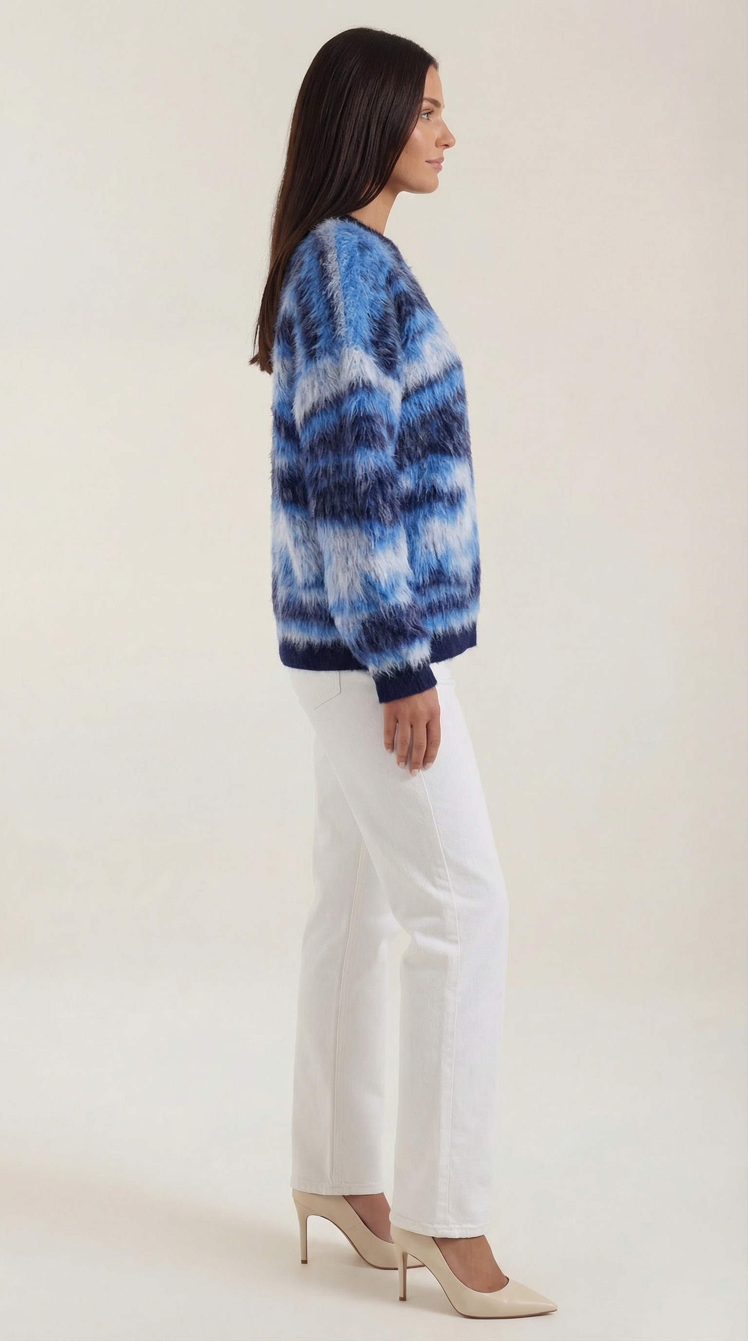 Melanie Women's Long Sleeve Patterned Knit Jumper