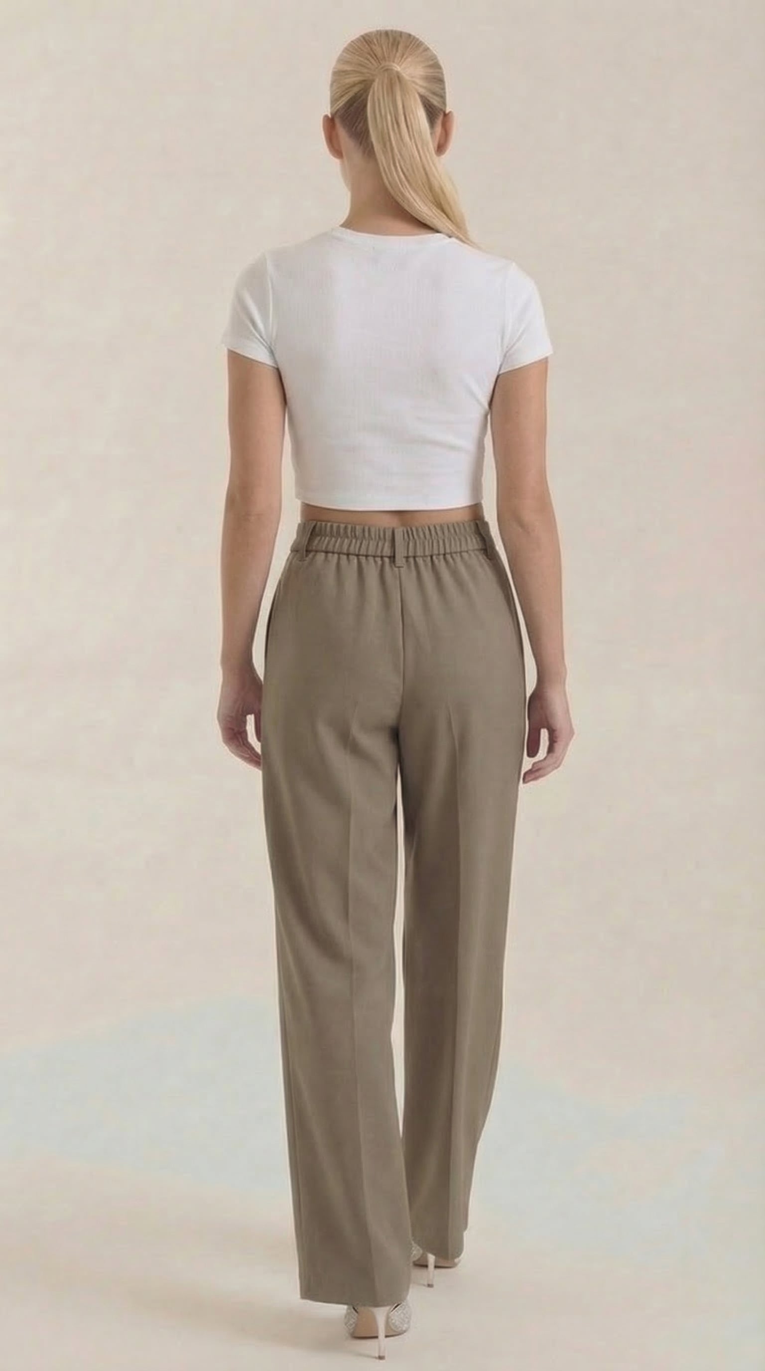 Rebecca Women's High Waist Wide-Leg Office Trousers