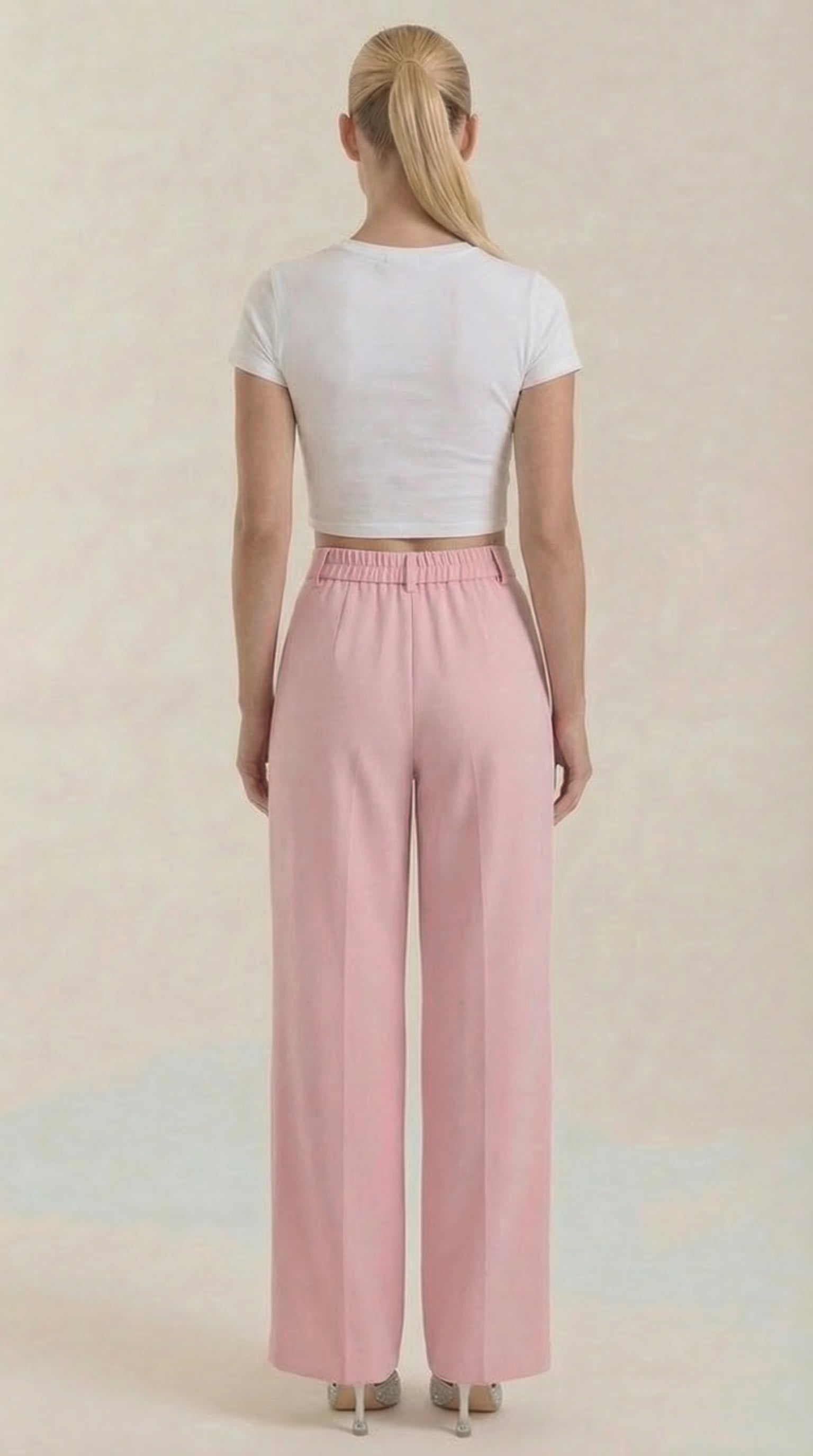Rebecca Women's High Waist Wide-Leg Office Trousers