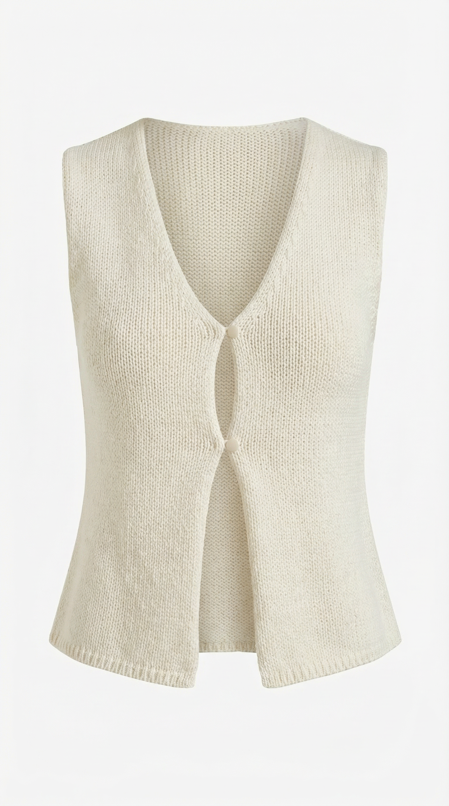 Sharon Women's V-Neck Cut-Out Knitted Vest Top