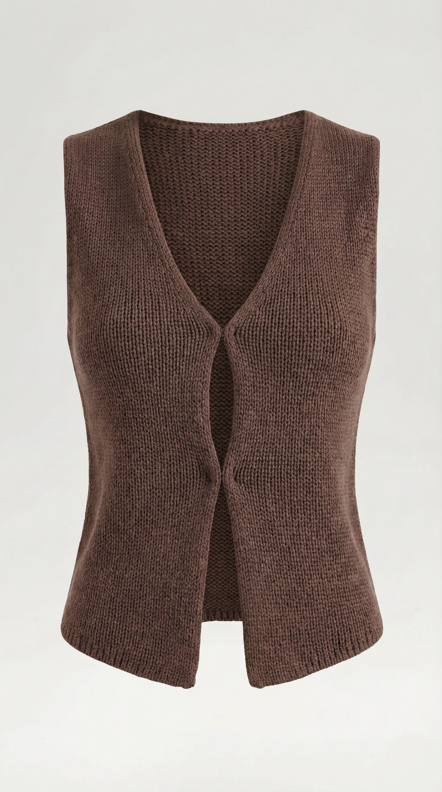 Sharon Women's V-Neck Cut-Out Knitted Vest Top