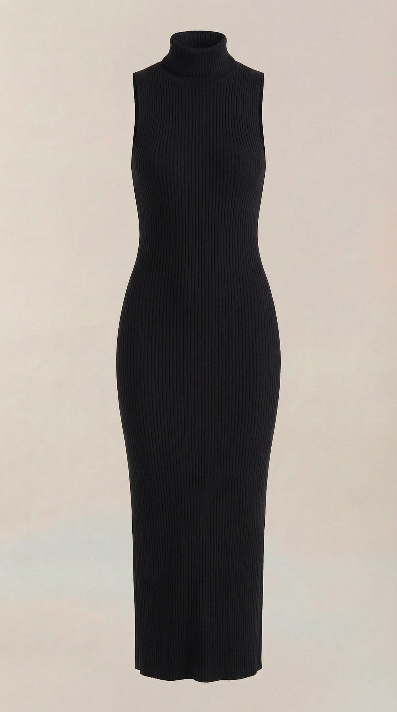 Sonia Women's Ribbed Mock Neck Bodycon Maxi Dress