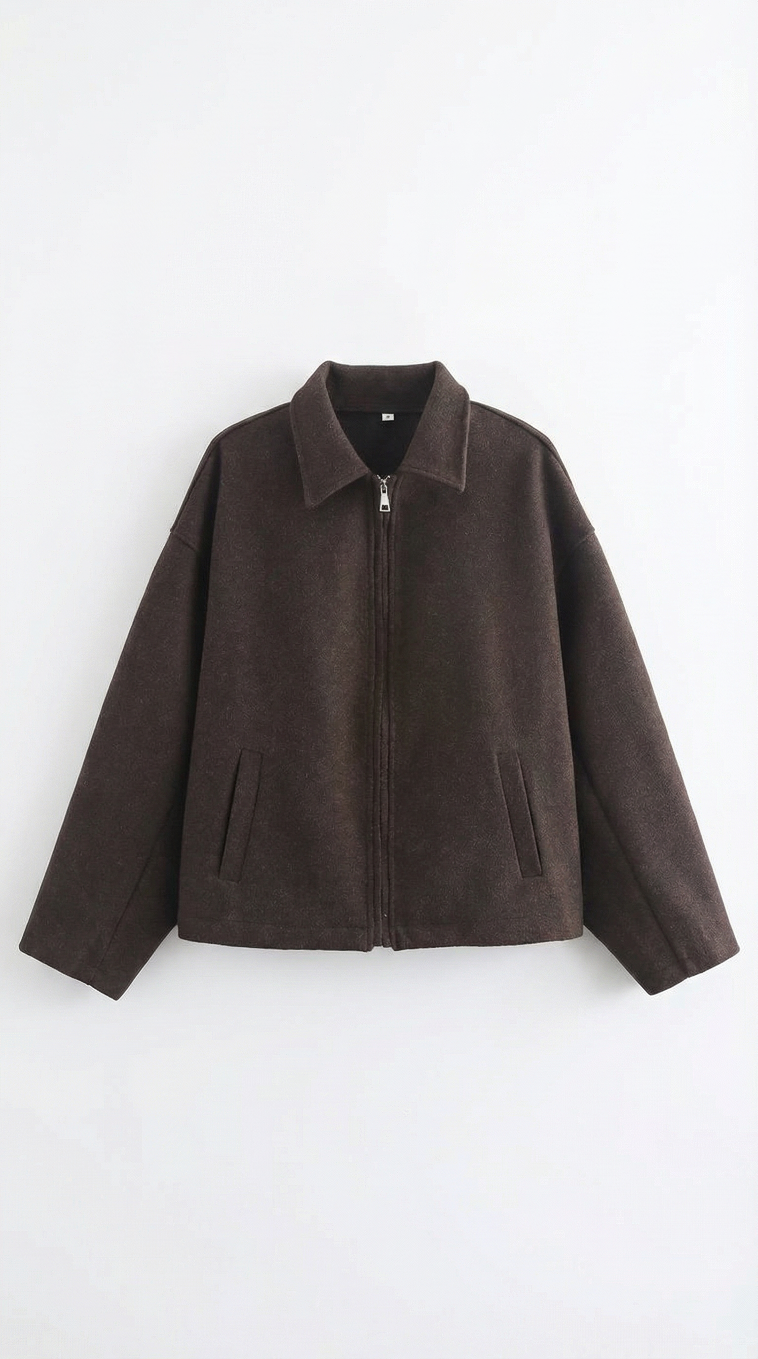 Teresa Women's Zip-Up Collared Jacket with Pockets
