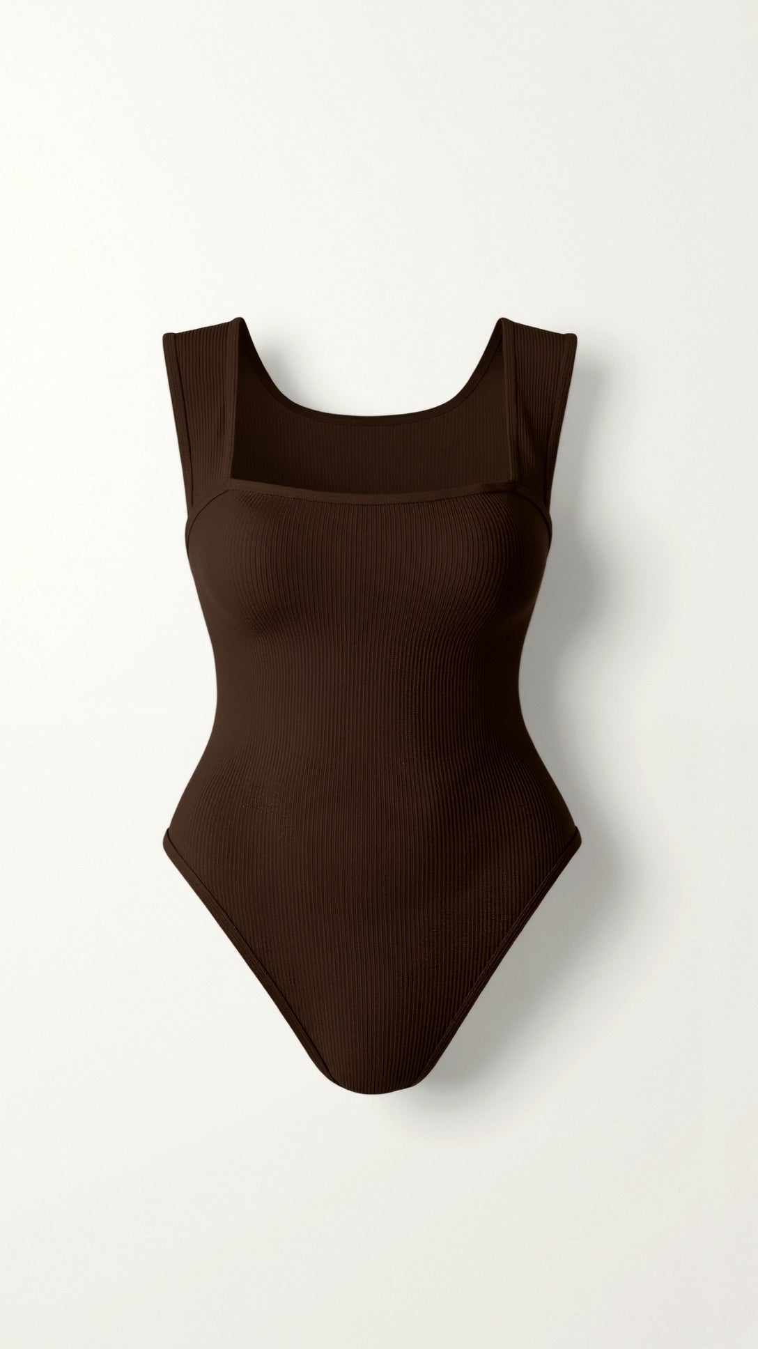Women's Seamless Ribbed Square Neckline Bodysuit
